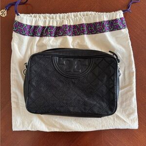 Tory Burch Black Fleming Quilted Women's Bag
